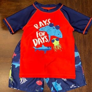 Okie Dokie Toddler Swim Trunk Set